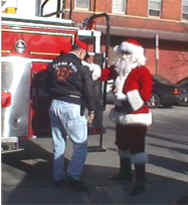 Santa Parade in Crown Point, Indiana